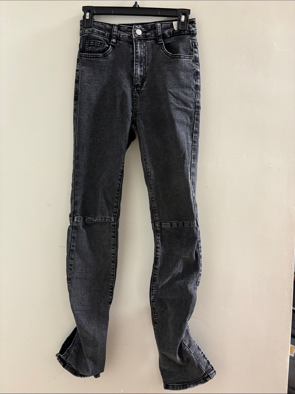 SHEIN Slim High-Rise Women's Jeans in Washed Black